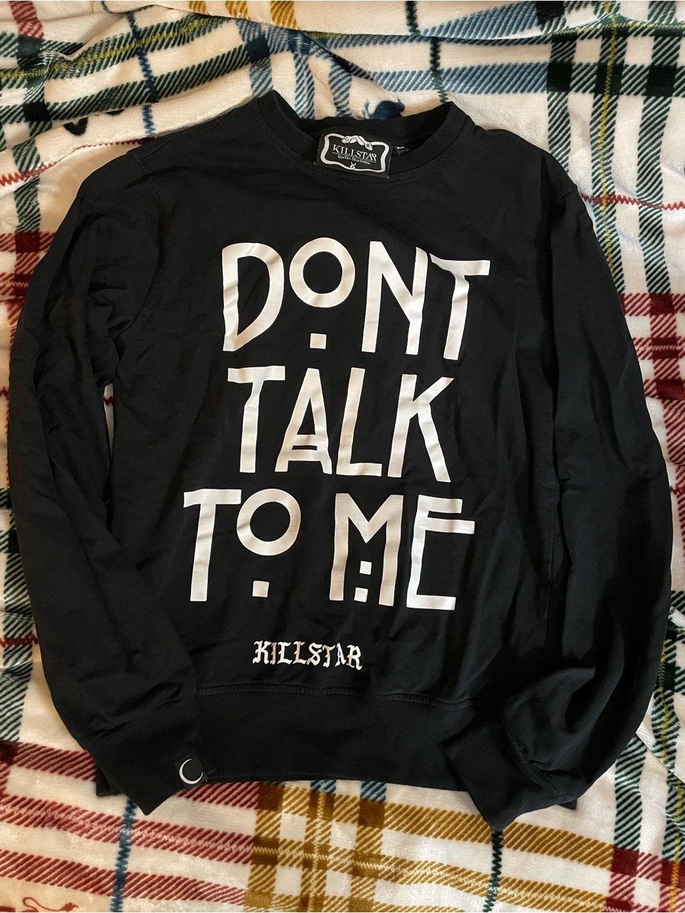 Killstar Don’t Talk To Me Sweatshirt - XS